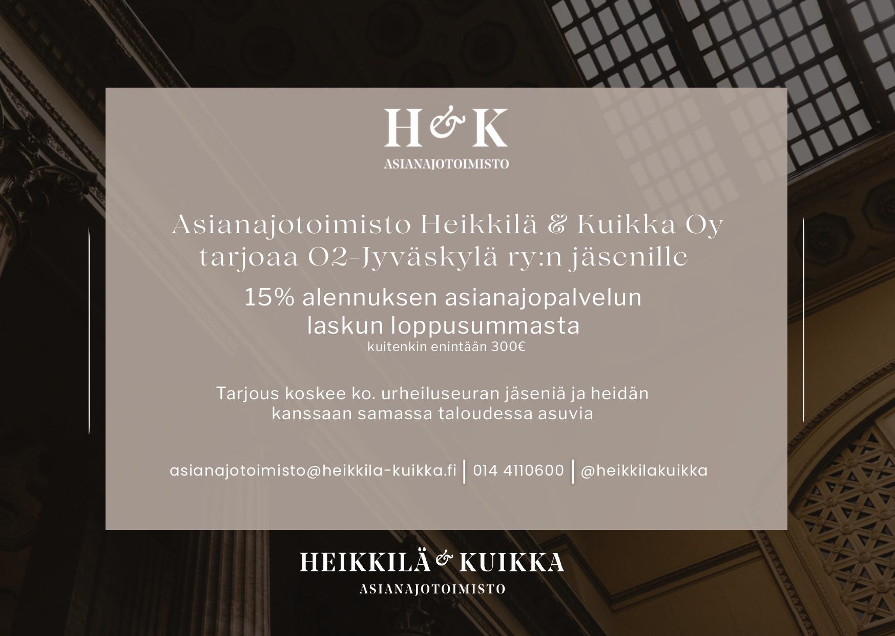 Heikkilä & Kuikka jäsenetu